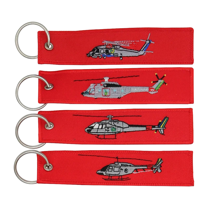 Merrow Borders Micro Injected Flight Embroidered Keychain