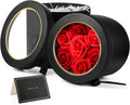 Round Flower Box Double Layer Rotating Floral Bouquet Box Jewelry Box Packaging for Luxury Birthday Wedding Gift Valentine's Day