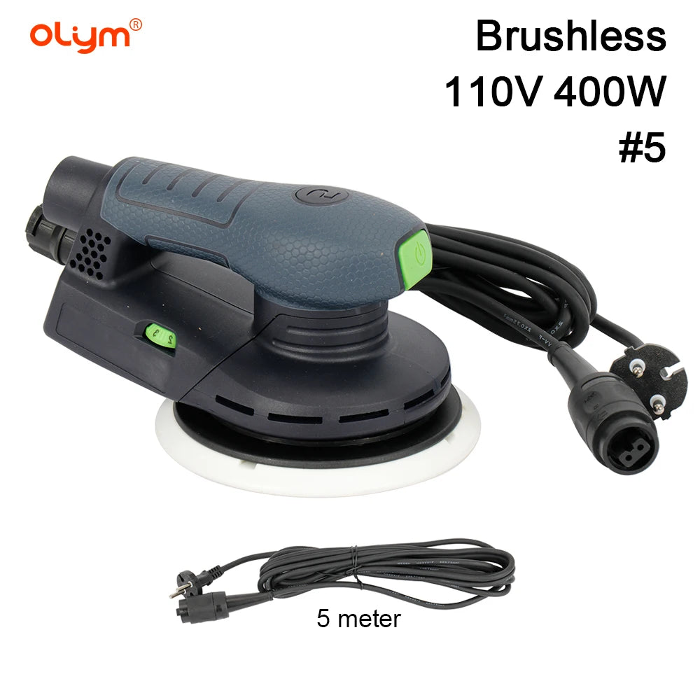 Electric Brushless Sander 110v 150mm Electric Random Portable Orbital Sander With Brushless Motor Eccentric Sander