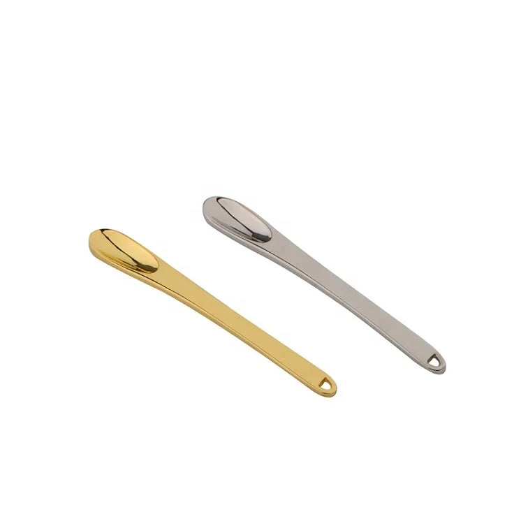 Hight Quality Eye Creme Face Moisturizer Spoon Scoop Gold Color Cosmetic Spatula