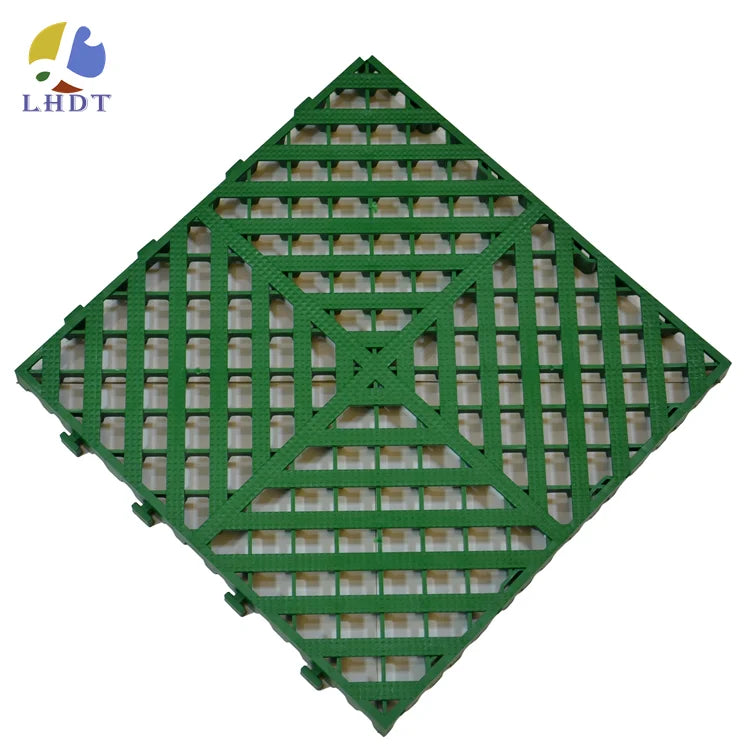 LHDT-4002 High Duty Plastic Car Garage Floor Tiles 400mm X 400mm Interlocking PVC Decking Indoor Use Modern Design Hot Seller