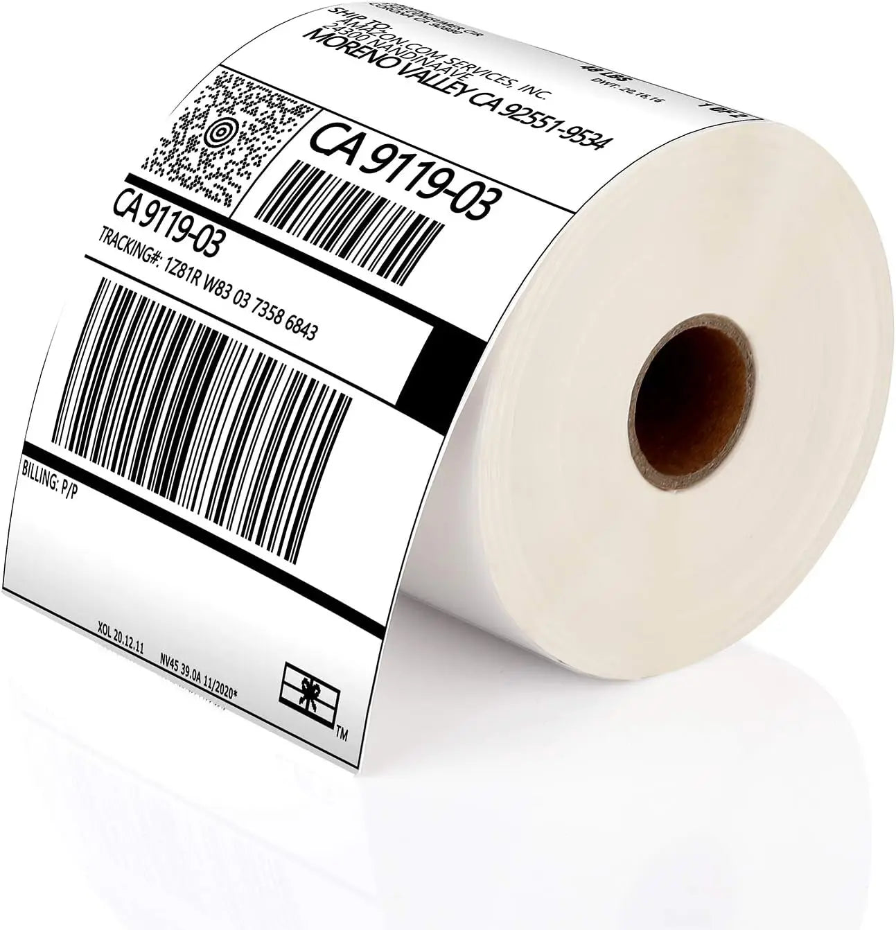 Direct Thermal Shipping Labels - 500 4x6 Thermal Label Roll - Recyclable Waterproof Perforated and Strong Adhesive
