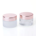 5g 10g 15g 20g 30g 50g 100g Cosmetics Skincare Eye Cream Containers Face Cream Glass Jar with Rose Golden Lid