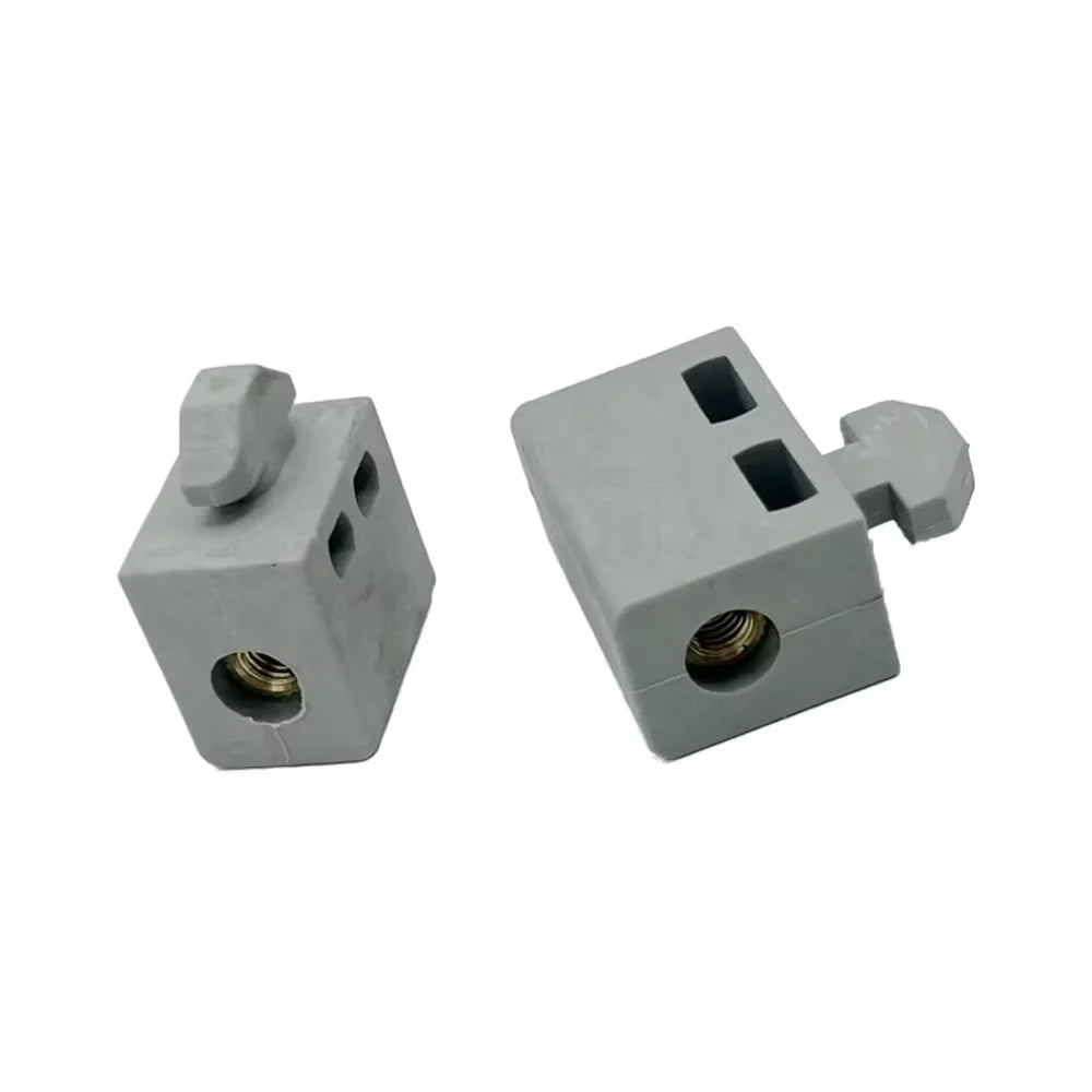 Gray Interval Panel Mounting Block for Aluminum Profile & Glass 6/8/10 Slot Nylon Material Easy Installation MegaBDM
