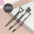 Beiqili Double Head Spiral Diagonal Corner Eyebrow Eyelash Brush Wood Handle Eyebrow Pencil Mascara Compatible Makeup Tool for