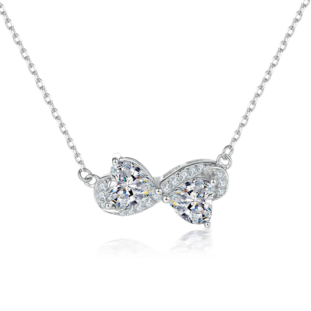 Jewelry Supplier 925 Sterling Silver CZ Necklace for Women Bulk Zirconia Pendant Chain