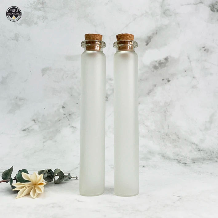 Custom Size Glass Test Tube with Cork Frosted Glass Tubes