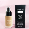 Low Moq Foundation Custom Makeup Waterproof and Matte All Face Foundation Best Quality Verify New Premium Vegan Full Foundation