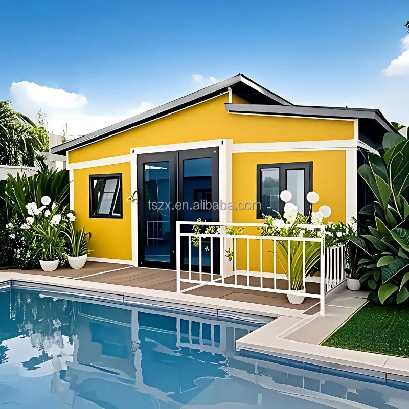 Prefabricated Modular Folding Homes 20ft 40ft Luxury Mobile Expandable Container House 2 3 Bedrooms with Roof