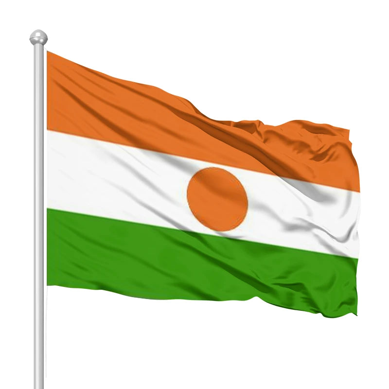 Custom Niger Flag 3x5ft Double-Sided Colorful Print Outdoor Decorative Banner Production
