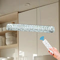 Modern Luxury Dining Chandelier Round Crystal Ceiling Lamp with Remote Control Nordic Style