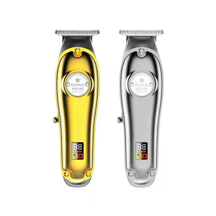 Wholesale Full Metal Hair Clipper Kemei KM-i8S LED Power Display Professional Hair Clipper USB Charging Hair Liner Clipper