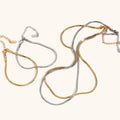 Dingran Stainless Steel Waterproof Jewelry Snake Chain Necklace and Bracelet Set 18K PVD Gold Plated Necklace
