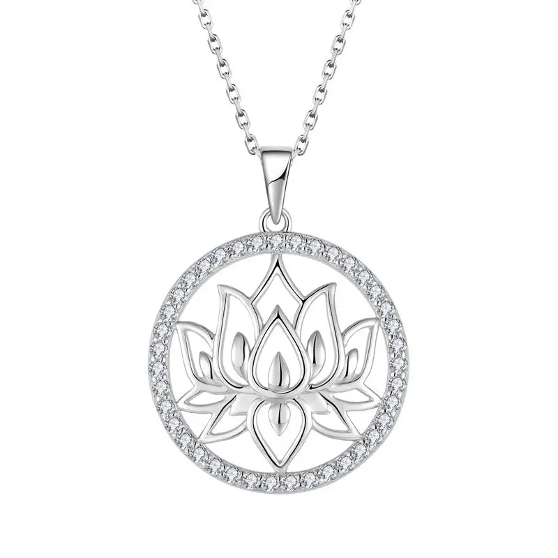 YH JEWELLERY Fine Jewelry New Fashion Celtic Knot Element Vintage Necklace Sterling Silver Pentagram Round Necklace