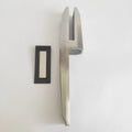 HL 316 2205 Stainless Steel Modern DIY Anti-rust Face Mount Glass Railings Support Fence Side Glass Spigot Satin Black Mirror