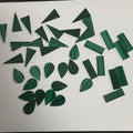 HQ Gems Natural Green Malachite Price Gemstone Loose Original Malachite Stone Pear Rectangle Sheet Double Flat