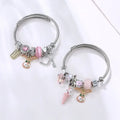 Fashion  Cute Cartoon Rabbit Student Girls  Bracelet  Ice Cream Charm Bangle