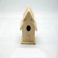 Wholesale Unfinished Wooden Figurine Bird House with Openable Sides Engraved Classic Wall-Mounted Outdoor Pet House
