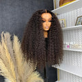 1b 13x4 Lace Frontal Wigs for Women Deep Curly Human Hair Wigs 13x6 Hd Deep 250% Density Jerry Curly Natural Black Loose MegaBDM