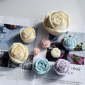 3D Flower Rose Silicone Mold Resin Mould DIY Plaster Decoration Peony Silicone Candle Molds