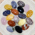 Sale Nature Customized Healing Energy Stone Obsidian Dream Amethyst Red Jasper Crystal Palm Stone For Gift