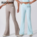 RUIQUWIN Women Solid Color High Waist Wide Leg Long Pants Dance Trousers Yoga Running Jogging Loose Pants