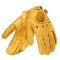 Sample Support Motorcycle Gloves Motorbike Driving Cycling Retro Pursuit Perforated Leather Sports Custom Gloves Black