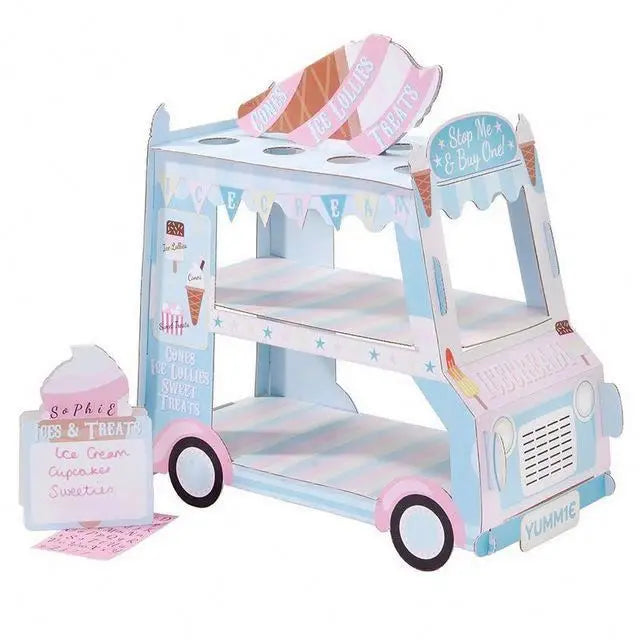 Party Decoration Cute Car Cake Stand Candy Bread Paper Tray Wedding Cake Stands