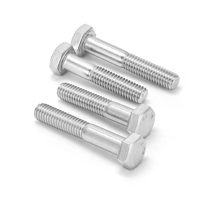 Corrosion Resistant Hexagon Head Bolts DIN931 933 Stainless Steel for Machinery Plumbing & Construction in Harsh Environments