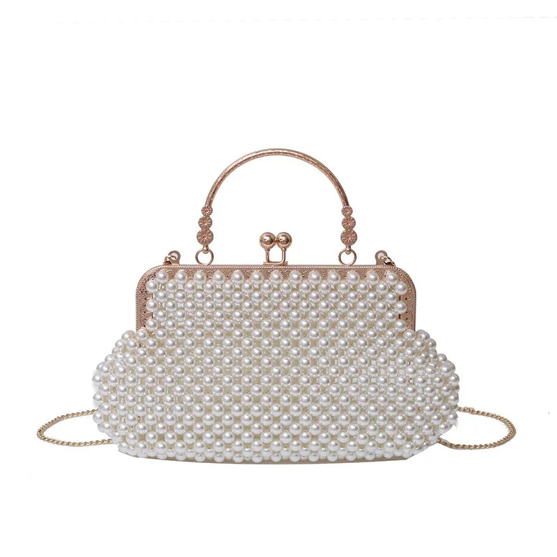 Guangzhou Auyan High-Grade Hand-Woven Pearl Bag Chain Leisurely Shoulder Bag with New Texture