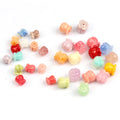 Hawaiian Shell & Resin Powder Pressed Crown Lily of the Valley Flower Charms Beads Lavender Lilac Bead for Hawaii Jewelry Making