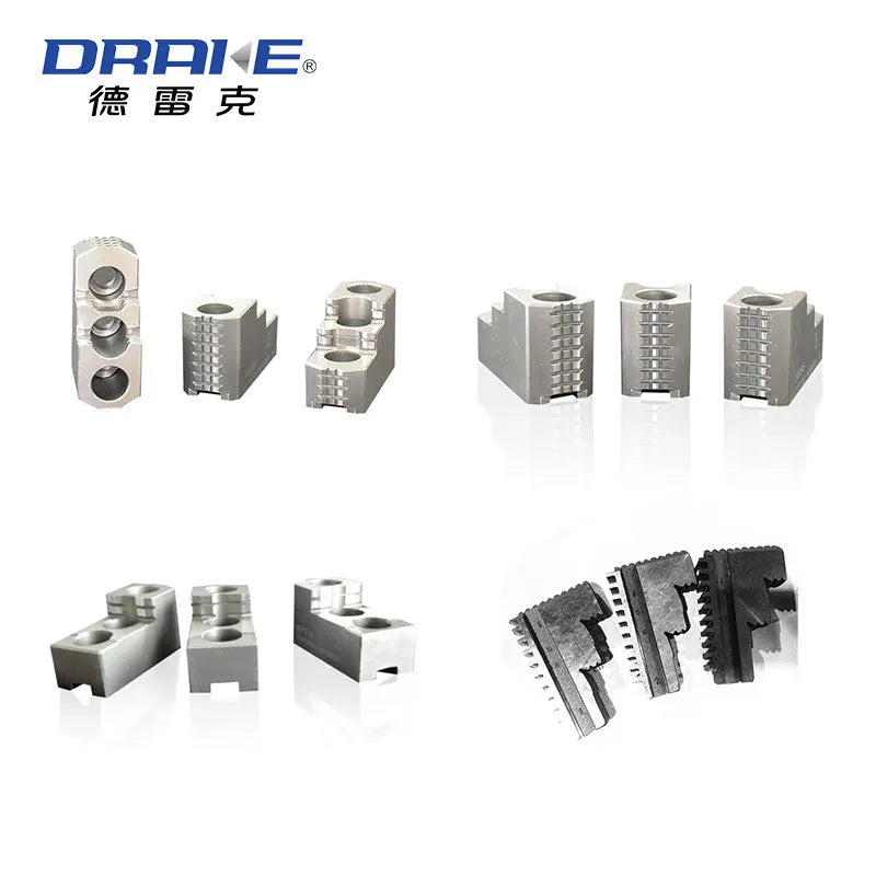 Drake Hard Jaws 4/5/6/8/10/12 Inch 3 Jaw Lathe Chuck Oil Pressure Standard Hard Jaw for Cnc Hydraulic Machine Chuck Hard Jaws