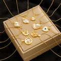 New Multi Designs High Quality Stainless Steel 18K Gold Plated Four Leaf Clover Necklace for Women