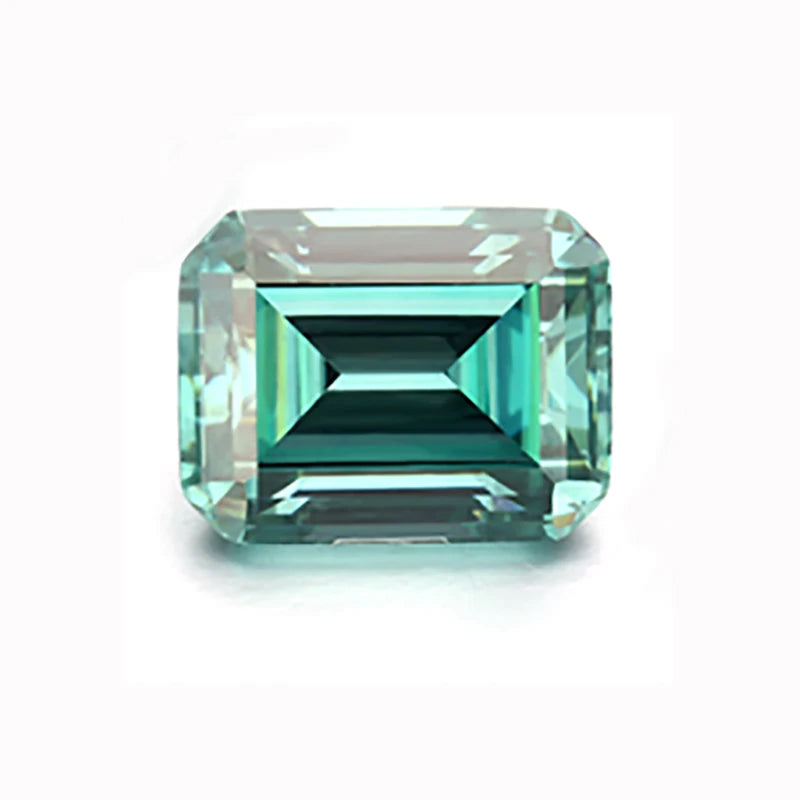 Starsgem Wholesale Deep Green Synthetic Loose 5x7mm emerald Cut Moissanite