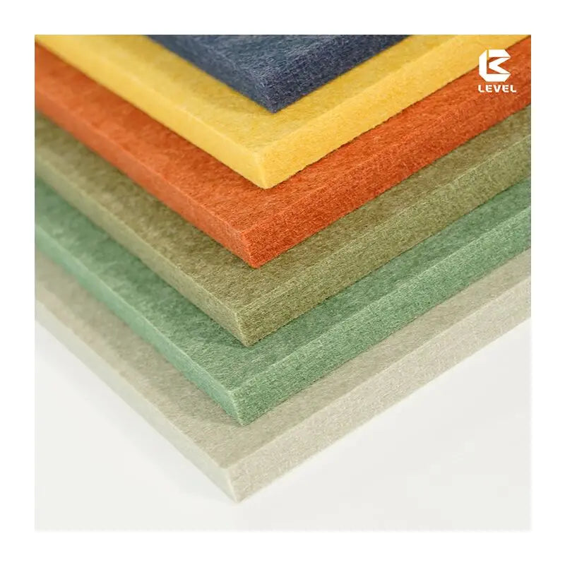 100% PET Polyester Modern Acoustic Office Panel 600x600mm 9/12mm Thickness Eco-Friendly High NRC 0.85-0.98