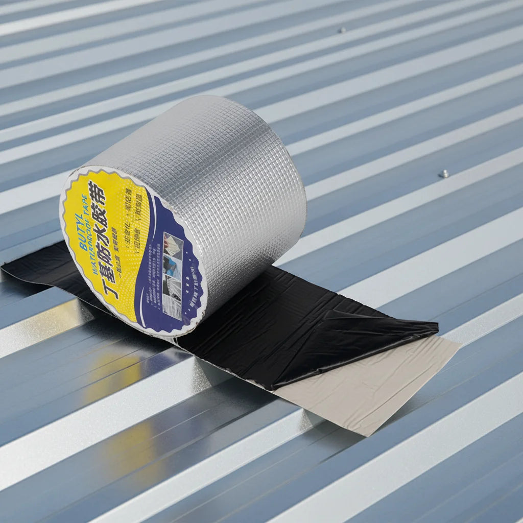 Factory Waterproofing Membrane Self-adhesive Aluminium Foil Sealant Strip Steel Roof Kitchen Pipe Patch Butyl Tape Manufacturer