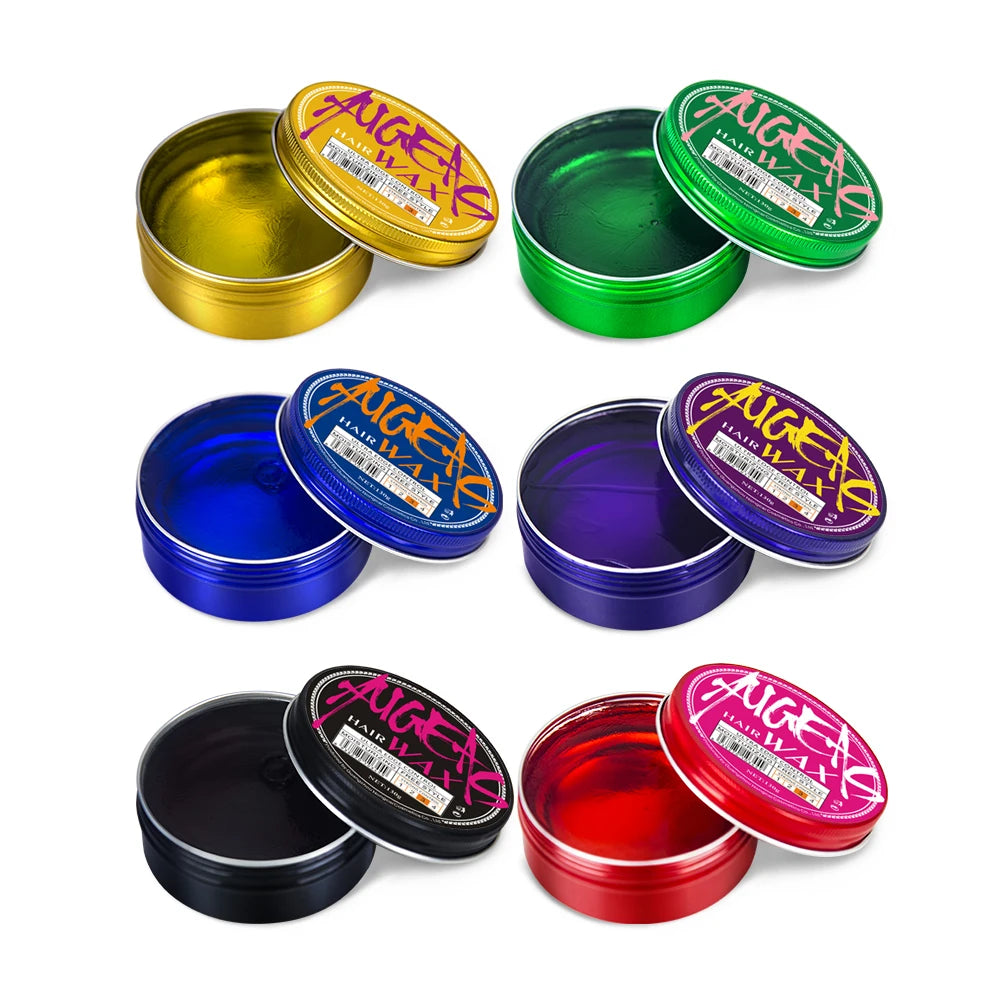 Low MOQ Hot Sale Customized Color Hair Wax Strong Hold Hair Pomade Private Label Hair Wax Gel