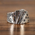 SC Hot Selling Personalized Ring Display Card Trendy Zircon Magician Fashion Rings Silver Plated Rings Design for Mens Jewelry