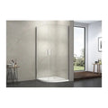 Luxury European Design Tempered Glass Shower Enclosure 304 Stainless Steel Handle Curved Glass Hinge Open Hotel Use 5-Year