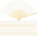 Tailai Cute Wholesale Wooden Folding Bamboo Hand Fan With Pouch Chinese Folding Fans Silk Veil Fans