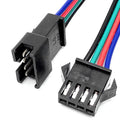 4Pin Quick Lock LED Connector 5050 RGB LED Strip Neon Lights SM4P Male Female 4 Pin Fast Lock Connecting Cable Connectors