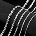 SS8-BN1007 Steel Soldier Trendy Titanium Steel Wholesale Twisted Necklace Twist Chain