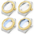 SKX Gold/Silver Stainless Steel Shiny/Brushed Sapphire Glass Watch Caseback MOD NH35 NH36 4R36 SKX007 Wristwatch Parts