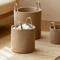 Handwoven Cotton Rope Laundry Basket Multi-Purpose Toy Snack Diaper for Home MegaBDM