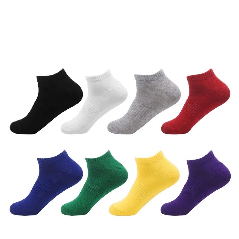 LINGTU Manufacturer Summer Cotton Man Short Socks Fashion Breathable Man Boat Socks Comfortable Casual Socks