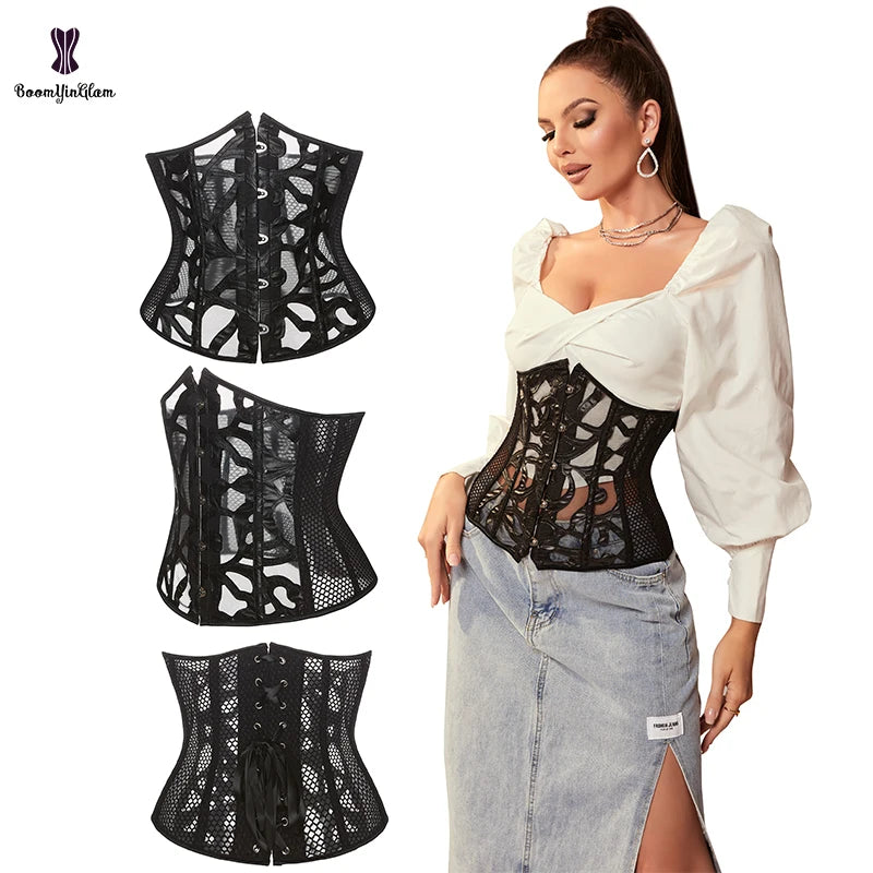 12 Inches Corset Waist Trainer Shaper Plus Size Xs-xxxxxxl Women's Slimming Corsets Underbust Body Shape