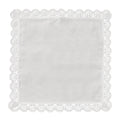 Bulk Wholesale Ladies Vintage Lace Edge Wedding Handkerchiefs Soft 100% Cotton White Crochet Hankies for Tea Party Decoration