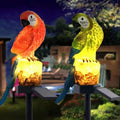 Outdoor Park Yard Decorative Light Resin Crafts Solar Parrot Inserting Ground Landscape Light Warm White LED Solar Garden Light