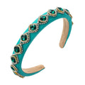 New Baroque Pearl Braided Rhinestone Gem Temperament Wild Catwalk Street Hairband