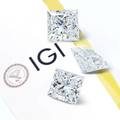 Square Diamond Ring Stone Starsgem Lab Grown Diamond 1ct 2ct Princess Cut Lab Diamond for Jewelry Making